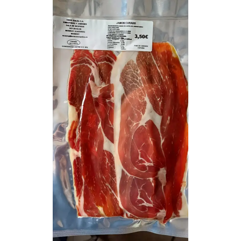Jamón Bodega Gran Reserva cortado a máquina (100g)